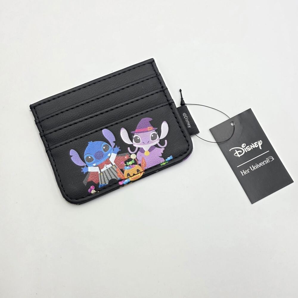 Disney Lilo & Stitch Halloween Costume Stitch & Angel Mini Cardholder New